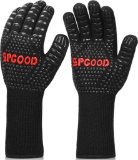 SPGOOD Grill Gloves Heat Resistant Grill Gloves Black - $23.83