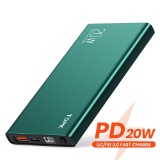TOPK 20W Power Bank USB-C Portable Charger 10000mAh External Battery (Green) - $29.99