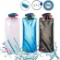 Foldable Water Bottle, Foldable Flexible Reusable Water Bottle for Hiking - $17.99