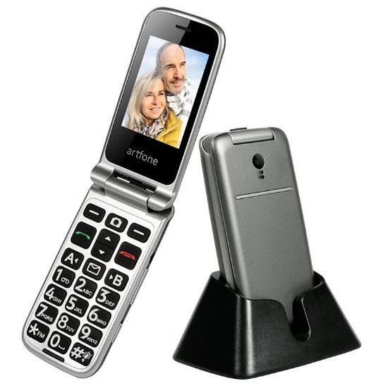 Artfone G3 Senior Flip Phone - 3G, Dual SIM, SOS - $53.99