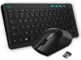 Rii RKM709 2.4 Gigahertz Ultra Slim Wireless Keyboard and Mouse Combo - $19.6