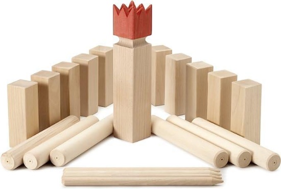 Kubbspel Classic Kubb Game Original Set Solid Hardwood -... $79.99