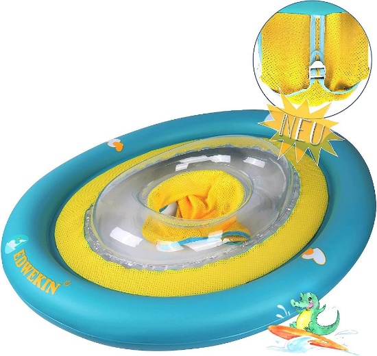 Edwekin Baby Swim Ring with Growing Swimming Aid,Swim Seat forBabiesandToddlers,Crocodile $27.98
