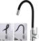 AiHom (SB20005) New Modern Kitchen Tap, Chrome Black $33 MSRP