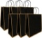 Taeku Kraft Gift Bags with Handle, Pack of 6 Kraft Paper Gift Bags, Large Black - $8.99 MSRP