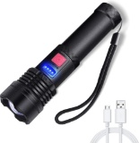 Coquimbo LED Torch, Super Bright 600 Lumens USB Rechargeable Torches with 5 Modes $20 MSRP