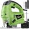 Ginour Jigsaw 800W Electric Jigsaws with Laser Guide, 3000 SPM with 7 Variable Speed $31 MSRP
