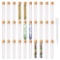 ETSAMOR 30 Pcs Plastic Test Tubes with Cork Stopper 7.5ml with Clear Plastic Pipette-Tube $14 MSRP