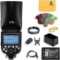 Godox V1-C Flash for Canon, 76Ws 2.4G TTL Round Head Speedlight, HSS 1/8000 - $326.02