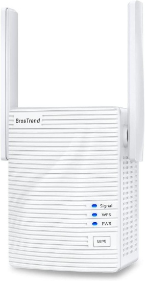 BrosTrend WiFi Extender AC1200 WiFi Booster and Signal Amplifier, 1200Mbps Dual Band - $39.99 MSRP
