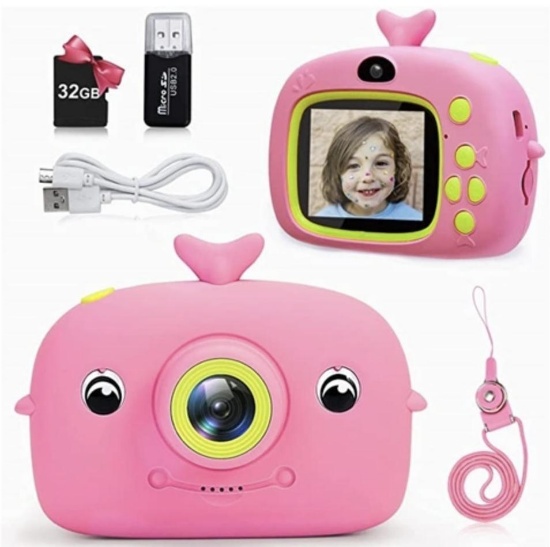 Eutationho USB charging digital camera with 2.0 "display 20MP HD 1080p 32GB SD card (blue)-$23 MSRP