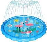 WOWGO Splash Pad, Water Splash Mat, Sprinkler Pad, Water Play Splash for Family Kids - $14 MSRP