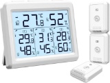 ORIA Digital Thermometer Hygrometer with 3 Sensor, Indoor/Outdoor Humidity Meter - $33 MSRP