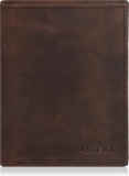 Eono by Amazon Leather Wallet for Men and Women, Flat Design with RFID Protection Brown - $13 MSRP