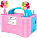 Deeplee Balloon Pump, Electric Inflator Pump Inflator Blower, Pink - $11.25 MSRP