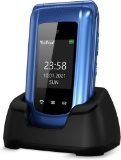 Uleway Simlock-Free Senior Mobile Phone Folding Mobile Phone, Blue - $44.75 MSRP