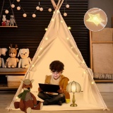 Teepee Tent,Portable Foldable Children?s Play Tent, Cotton Canvas Cone - $32.35 MSRP