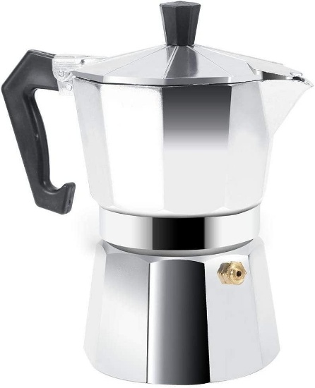 Garsent espresso maker, reusable aluminum coffee maker for house, b?ro (300ml) $18 MSRP