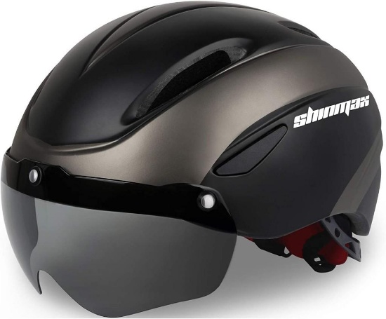 Shinmax men women bike helmet CE certificate bicycle helmet, Black Titanium - $39.99 MSRP
