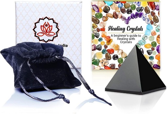 Pyramid Black Tourmaline Pyramid Energy Balancing Generator 2 Inches Base Large Size, Black-$15 MSRP