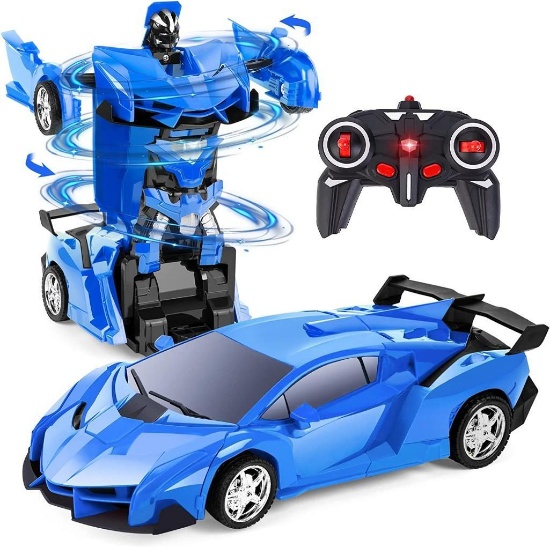 Thedttoy 2.4GHz remote control RC Auto 360 ... rotation transformers toy car for boys (red) $26.5 MS