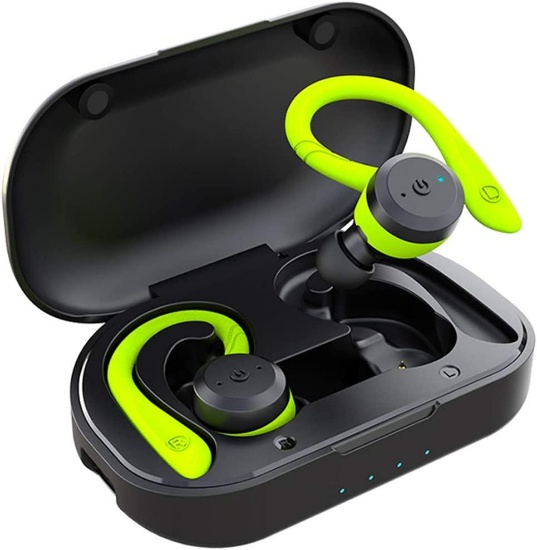 APEKX BE1032 Bluetooth Headphones True Wireless Earbuds with Charging Case (Green) $25 MSRP