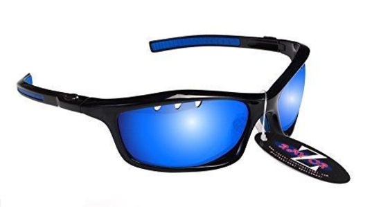 RayZor Professional Lightweight UV400 Black Sports Wrap Ski Snowboard Sunglasses - $30.00 MSRP