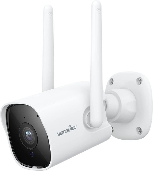 Wansview W6 Outdoor Surveillance Camera Works with Alexa, White $32 MSRP