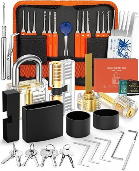 Eventronic 30-Piece Lock Picking Set, 30-Piece Lock Pick Set - $26 MSRP