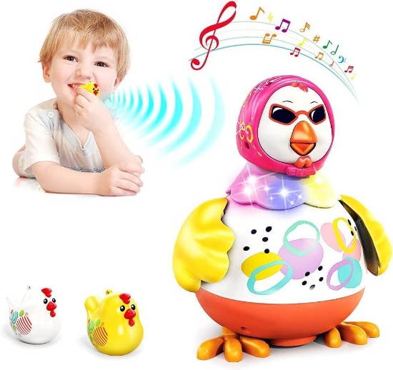 VATOS Baby Musical Toys - Dancing Hen Toy with 2 Whistles - $21.84 MSRP