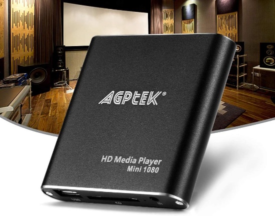 MYPIN HDMI Media Player, Black Mini 1080p Full-HD Ultra HDMI Digital Media Player - $42.99 MSRP