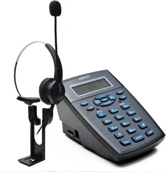 AGPTEK Hands-Free Call Center Dialpad Headset Telephone Noise Cancelling Headset - $35.72 MSRP