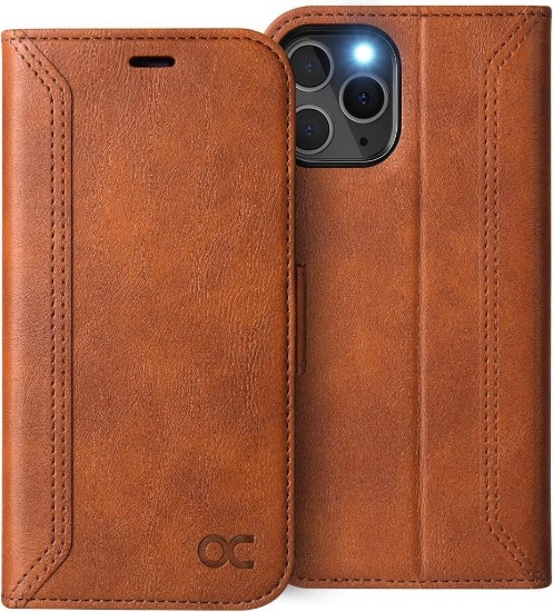 OCASE Retro Series Compatible with iPhone 12 Pro Case (Retro series, Brown) - $17.00 MSRP