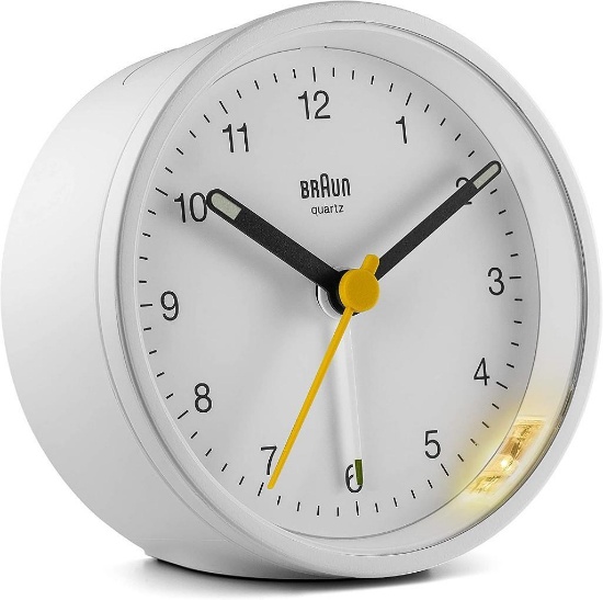 Braun Classic Analogue Alarm Clock - BC12W - $20.70 MSRP
