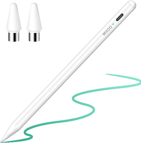 Mixoo Stylus Pen for iPad Active Stylus Pen for Touchscreen Rechargeable Tablet Pen - $20.91 MSRP