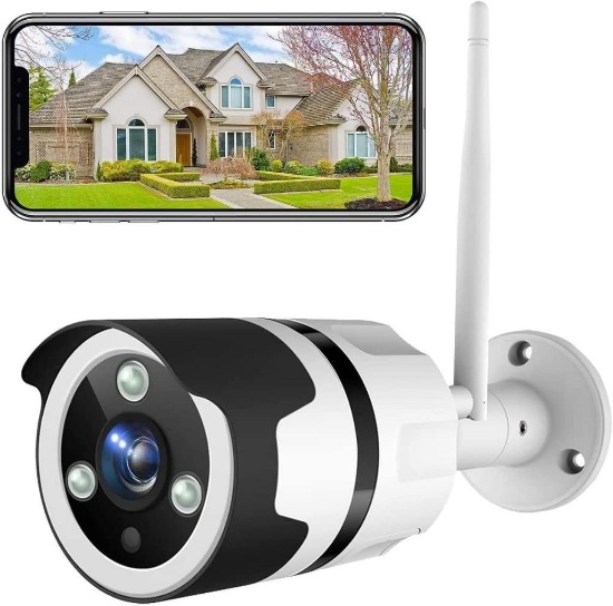 NETVUE Outdoor Surveillance Camera, Outdoor Camera, WiFi Camera Outdoor with Alexa - $33.50 MSRP