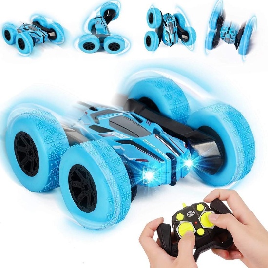 Vubkkty Remote Control Car, RC Stunt Car for Kids 4WD 2.4GHz Track & Wheels Convert Inter $23.5 MSRP