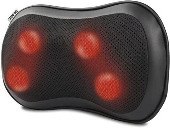 RENPHO Back Neck Massager with Heat Shiatsu Massage Pillow with Deep Tissue Kneading for $33.6 MSRP