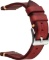 Berfine 22mm Retro Handmade Leather Watch Band, Quick Release Vintage Watch Strap, Red $18 MSRP