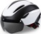 Shinmax Bicycle Helmet, CE-Certified, w/Removable Safety Goggles / Visor Shield - $33.00 MSRP