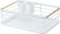 Feibrand Dish Drainer Kitchen Shelf: Small Dish Rack with Removable Drip Tray, White - $26.00 MSRP