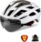 Shinmax Bike Helmet/Cycle Helmet with Safety LED Light,CE Certified Helmet, White gray - $33.00 MSRP