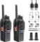 JUCJET 88E Walkie Talkie, Licence-Free PMR446 16 Channel Radios (Black, Pack of 2) - $31.00 MSRP