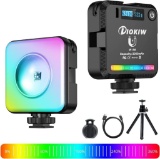 DioKiw RGB LED Video Light, Camera Light Mini Sunset Lamp with 3 Cold Shoe Mounts - $19.00 MSRP
