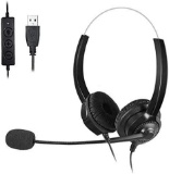 Headset ? USB Headsets with Microphone, Noise Cancellation, Corded Headphones for PC - $14.00 MSRP