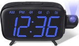 ELEHOT-Store Projection Alarm Clock Radio Digital Alarm Clock with 180... Rotating Projection $19 MS