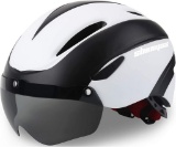 Shinmax Bicycle Helmet, CE-Certified, w/Removable Safety Goggles / Visor Shield - $33.00 MSRP