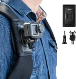 Telesin Bag Backpack Shoulder Strap Mount with Adjustable Shoulder Pad for GoPro - $12.99 MSRP
