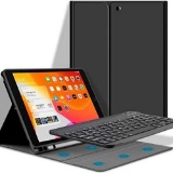 Gooojodoq Case for iPad 10.2 2019, Soft TPU Back of Kickstand with Pencil Holder - $26.40 MSRP