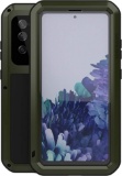 qichenlu Armour Green Aluminium Hybrid Silicone Metal Case for S20 FE, Integrated Display $33 MSRP